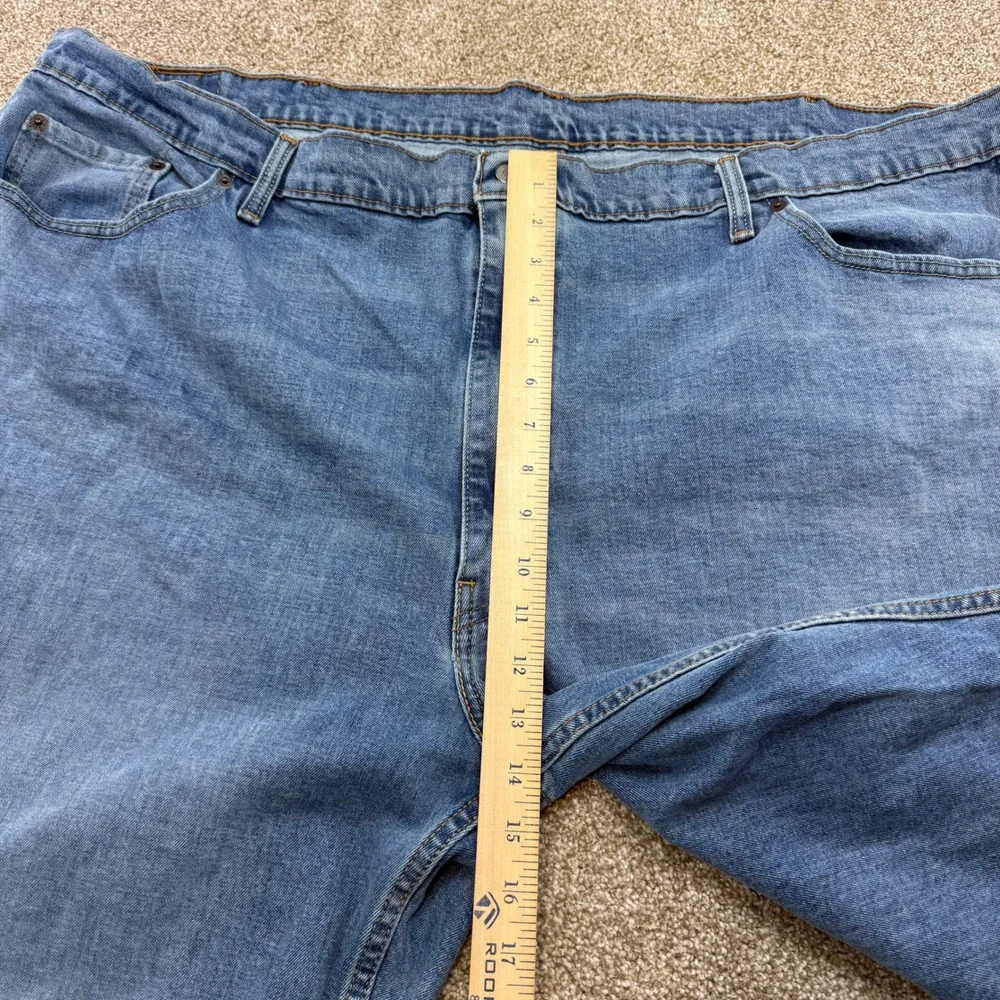 Levis 550 Relaxed Fit Blue Jeans Mens 52x29 Medium Wash Denim 52 29 Work Classic